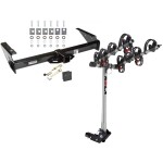 Trailer Tow Hitch For 92-00 Chevy GMC Suburban C/K Series Yukon Denali Escalade Blazer 4 Bike Rack w/ Hitch Lock and Cover