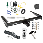 Trailer Tow Hitch For 1993 Jeep Grand Cherokee ZJ Grand Wagoneer Deluxe Package Wiring 2" Ball and Lock