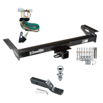 Trailer Tow Hitch For 97-01 Jeep Cherokee Complete Package w/ Wiring and 1-7/8" Ball