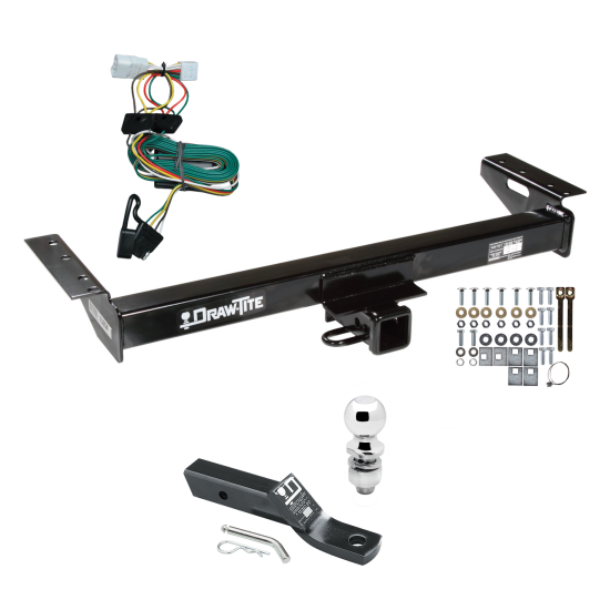 Trailer Tow Hitch For 97-01 Jeep Cherokee Complete Package w/ Wiring and 2" Ball