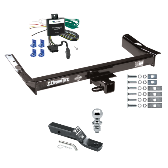 Trailer Tow Hitch For 95-03 Ford Windstar (Built Before 11/2002) Complete Package w/ Wiring and 1-7/8" Ball