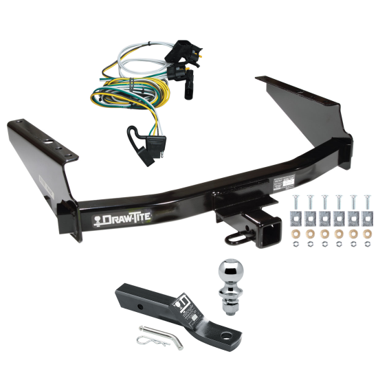 Trailer Tow Hitch For 97-03 Ford F150 2004 Heritage SuperCrew Flareside Complete Package w/ Wiring and 1-7/8" Ball