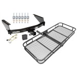 Trailer Tow Hitch For 97-03 Ford F-150 2004 Heritage F-250 Basket Cargo Carrier Platform Hitch Lock and Cover