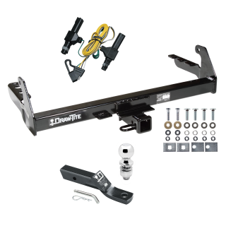 Trailer Tow Hitch For 87-94 Dodge Dakota Complete Package w/ Wiring and 2" Ball