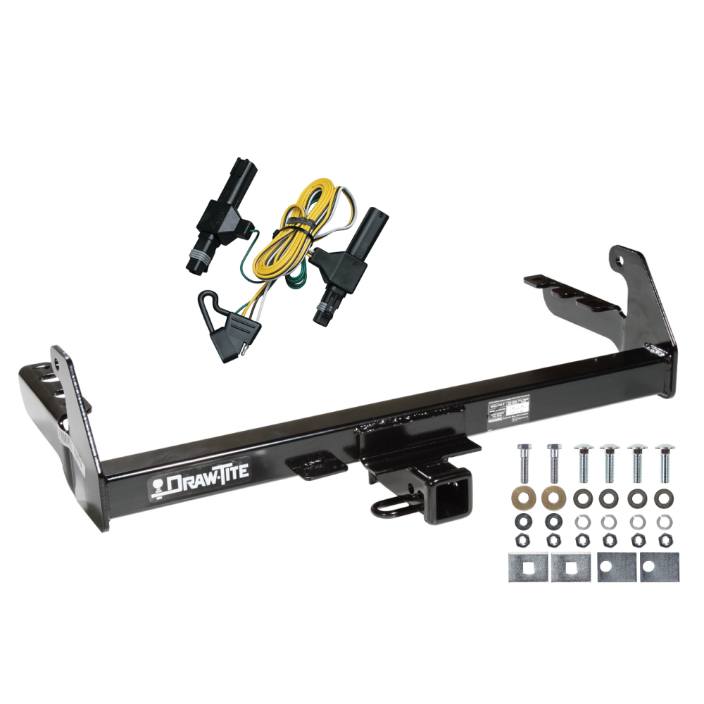 Trailer Tow Hitch For 87-94 Dodge Dakota w/ Wiring Harness Kit dodge dakota wiring harness layout 