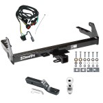 Trailer Tow Hitch For 2004 Dodge Dakota Complete Package w/ Wiring and 2" Ball