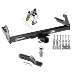 Trailer Tow Hitch For 95-03 Dodge Dakota Complete Package w/ Wiring and 1-7/8" Ball