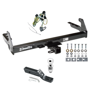 Trailer Tow Hitch For 95-03 Dodge Dakota Complete Package w/ Wiring and 2" Ball