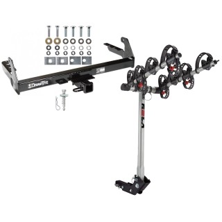 Trailer Tow Hitch For 87-04 Dodge Dakota w/ 4 Bike Carrier Rack