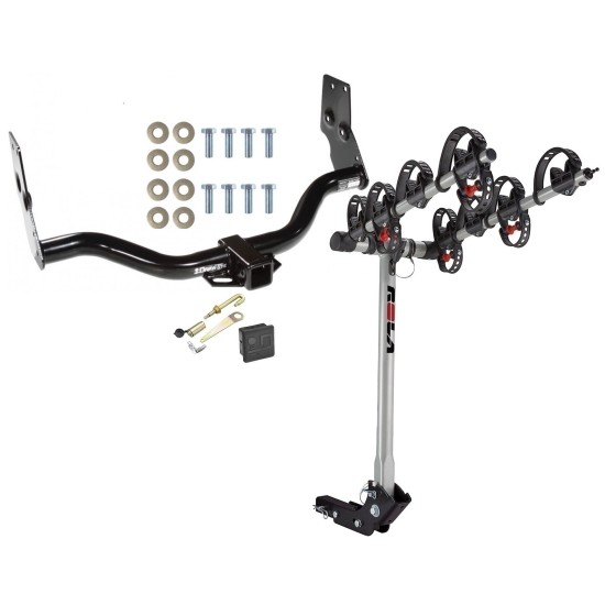 Trailer Tow Hitch For 96-04 Infiniti QX4 Nissan Pathfinder 4 Bike Rack w/ Hitch Lock and Cover