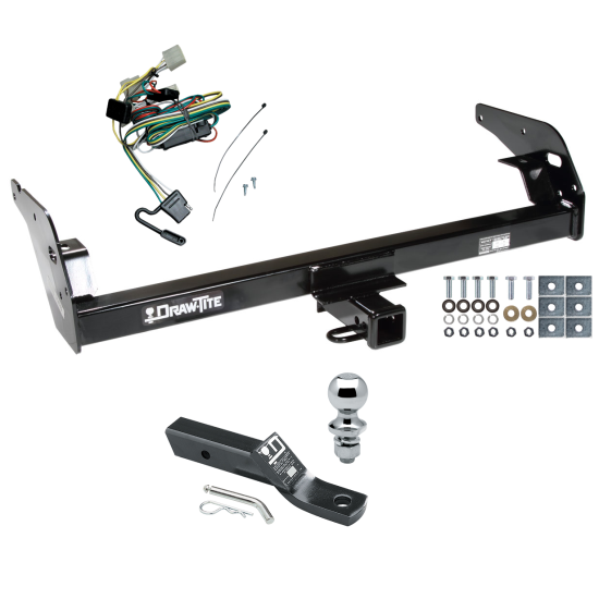 Trailer Tow Hitch For 95-04 Toyota Tacoma Complete Package w/ Wiring and 1-7/8" Ball