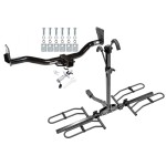 Trailer Tow Hitch For 95-05 Chevy Blazer GMC Jimmy Downsize Bravada Platform Style 2 Bike Rack w/ Anti Rattle Hitch Lock