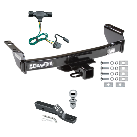 Trailer Tow Hitch For 93-99 Ford Ranger 94-09 Mazda B-Series Complete Package w/ Wiring and 1-7/8" Ball