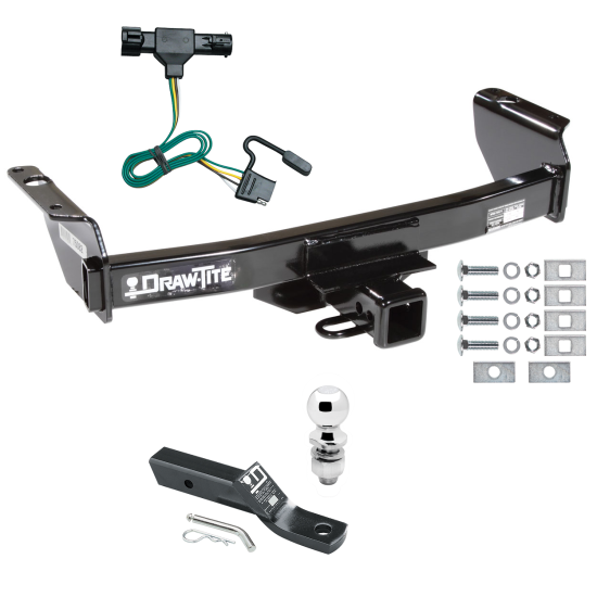 Trailer Tow Hitch For 93-99 Ford Ranger 94-09 Mazda B-Series Complete Package w/ Wiring and 2" Ball