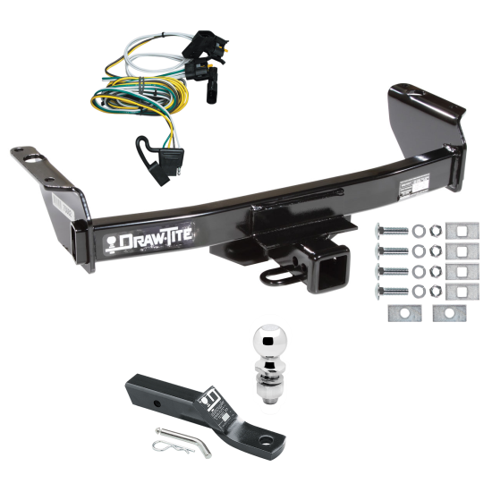 Trailer Tow Hitch For 00-03 Ford Ranger Complete Package w/ Wiring and 2" Ball