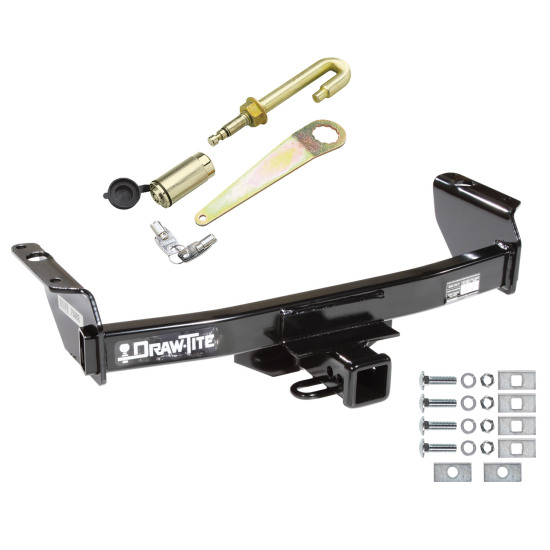 Trailer Tow Hitch For 83-12 Ford Ranger 94-10 Mazda B Series 2" Towing Receiver w/ J-Pin Anti-Rattle Lock