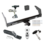 Trailer Tow Hitch For 96-97 Chevy S10 GMC Sonoma w/Non-Towing Bumper Deluxe PKG  Wiring 2" Ball and Lock