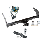 Trailer Tow Hitch For 98-04 Chevy S10 GMC Sonoma Isuzu Hombre w/Step Bumper PKG w/ Wiring and 1-7/8" Ball