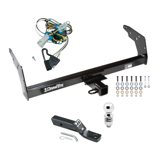 Trailer Tow Hitch For 98-04 Chevy S10 GMC Sonoma Isuzu Hombre w/Step Bumper PKG w/ Wiring and 2" Ball