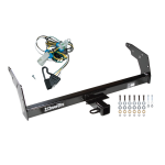 Trailer Tow Hitch For 98-04 Chevy S10 GMC Sonoma Isuzu Hombre w/Step Bumper w/ Wiring Harness Kit