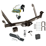 Trailer Tow Hitch For 01-03 Ford Explorer Sport All Styles Deluxe Package Wiring 2" Ball and Lock