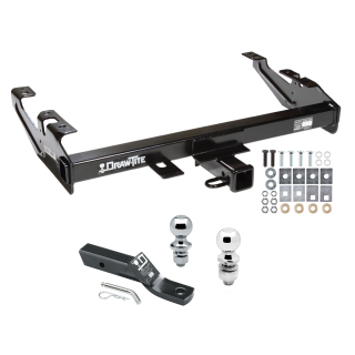 Trailer Tow Hitch For 88-00 Chevy GMC C1500 C2500 C3500 K1500 K2500 K3500 Receiver w/ 1-7/8" and 2" Ball