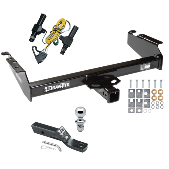 Trailer Tow Hitch For 1994 Dodge Ram 1500 2500 3500 Complete Package w/ Wiring and 1-7/8" Ball