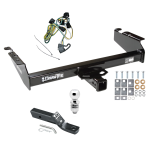 Trailer Tow Hitch For 95-02 Dodge Ram 1500 2500 3500 Complete Package w/ Wiring and 2" Ball