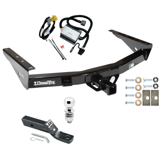 Trailer Tow Hitch For 2000 Toyota Tundra without Factory Towable Bumper Complete Package w/ Wiring and 2" Ball