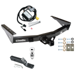 Trailer Tow Hitch For 01-02 Toyota Tundra without Factory Towable Bumper Complete Package w/ Wiring and 2" Ball