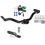 Trailer Tow Hitch For 00-04 Nissan Xterra Complete Package w/ Wiring and 1-7/8" Ball