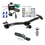 Trailer Tow Hitch For 98-03 Toyota Sienna Complete Package w/ Wiring and 1-7/8" Ball