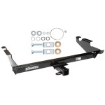 Trailer Tow Hitch For 78-96 Chevy G10 G20 G30 GMC G1500 G2500 G3500 Platform Style 2 Bike Rack w/ Anti Rattle Hitch Lock