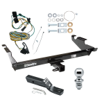 Trailer Tow Hitch For 87-95 Chevy G10 G20 G30 GMC G1500 G2500 G3500 Package w/ Wiring and 1-7/8" Ball