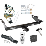 Trailer Tow Hitch For 87-95 Chevy G10 G20 G30 GMC G1500 G2500 G3500 Package Wiring 2" Ball and Lock