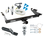 Trailer Tow Hitch For 78-86 96 Chevy G10 G20 G30 GMC G1500 G2500 G3500 Package w/ Wiring and 1-7/8" Ball