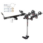 Trailer Tow Hitch For 78-96 Chevy G10 G20 G30 GMC G1500 G2500 G3500 w/ 4 Bike Carrier Rack