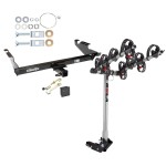 Trailer Tow Hitch For 78-96 Chevy G10 G20 G30 GMC G1500 G2500 G3500 4 Bike Rack w/ Hitch Lock and Cover