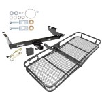 Trailer Tow Hitch For 78-96 Chevy G10 G20 G30 GMC G1500 G2500 G3500 Basket Cargo Carrier Platform Hitch Lock and Cover