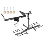 Trailer Tow Hitch For 90-05 Chevy Astro GMC Safari Platform Style 2 Bike Rack w/ Anti Rattle Hitch Lock