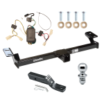 Trailer Tow Hitch For 01-05 Toyota RAV4 Complete Package w/ Wiring and 1-7/8" Ball