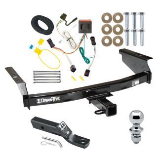 Trailer Tow Hitch For 02-07 Jeep Liberty Complete Package w/ Wiring and 1-7/8" Ball