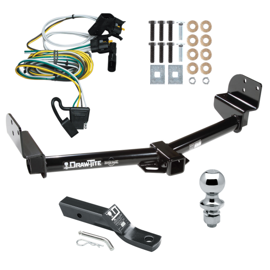 Trailer Tow Hitch For 02-03 Ford Explorer 4 Dr. Mountaineer 03-04 Aviator Package w/ Wiring and 1-7/8" Ball