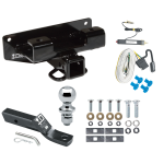 Trailer Tow Hitch For 02-03 Dodge Ram 1500 Package w/ Wiring and 1-7/8" Ball