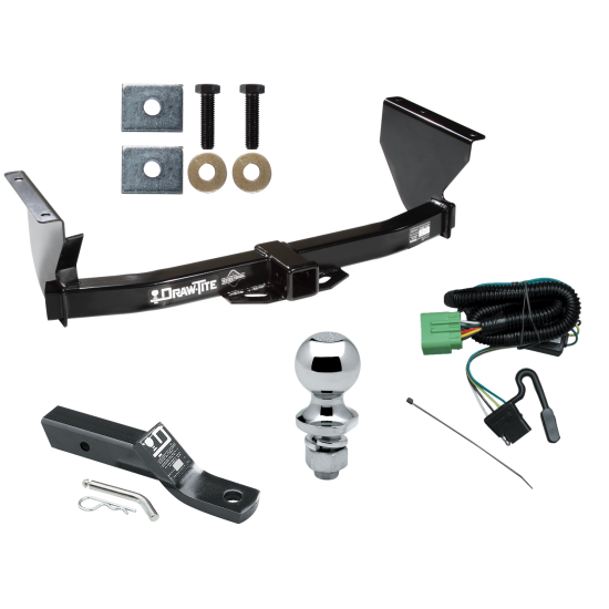 Trailer Tow Hitch For 99-04 Jeep Grand Cherokee Complete Package w/ Wiring and 1-7/8" Ball