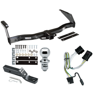 Trailer Tow Hitch For 01-03 Dodge Van Ram 1500 2500 3500 Complete Package w/ Wiring and 1-7/8" Ball