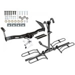 Trailer Tow Hitch For 78-03 Dodge Ram Van B-Series Platform Style 2 Bike Rack w/ Anti Rattle Hitch Lock