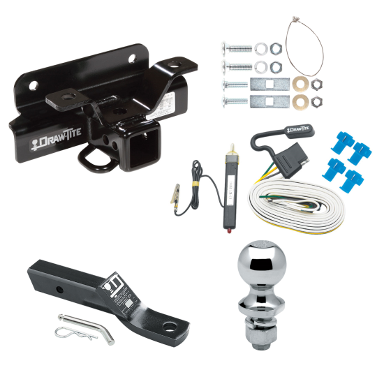 Trailer Tow Hitch For 03-09 Dodge Ram 1500 2500 3500 Complete Package w/ Wiring and 1-7/8" Ball