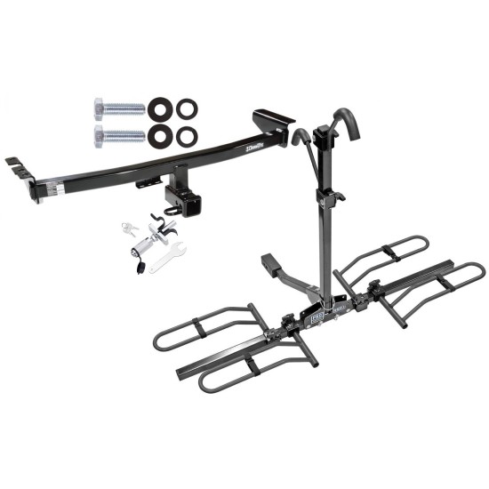 Trailer Tow Hitch For 2003-2014 Volvo XC90 Platform Style 2 Bike Rack w/ Anti Rattle Hitch Lock