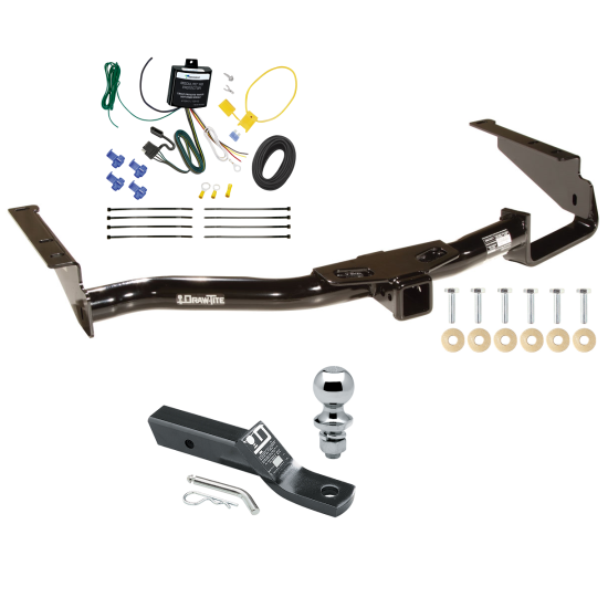 Trailer Tow Hitch For 06-08 Lexus RX400h Complete Package w/ Wiring and 1-7/8" Ball